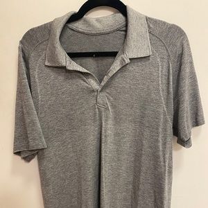Men’s Lululemon Gray Metal tech 2.0 polo